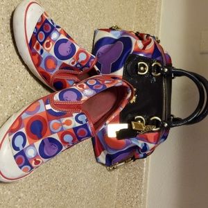 Coach handbag with matching shoes
